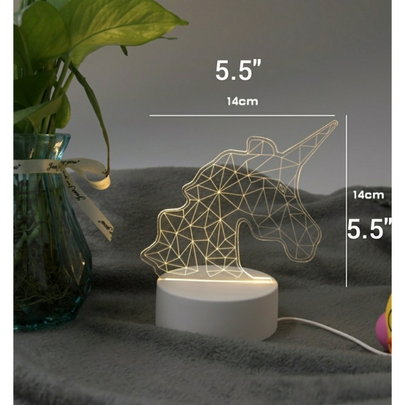 💚 Unicorn LED Night Light (USB) - Picture 2 of 5